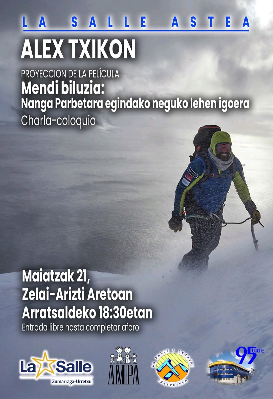 Alex Txikon LaSalleren eskutik